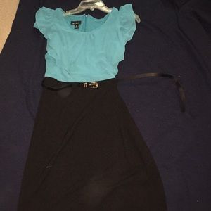 Teal formal dress
